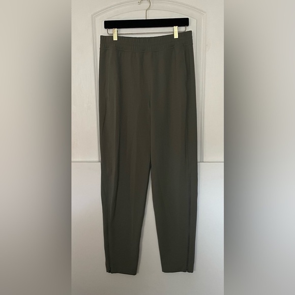 Lululemon Everlux High-Rise Zip-Leg Track Pant Full Length Grey Sage W5FAYS 10 - Picture 9 of 10